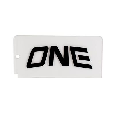 One Mfg Ultra Thick Wax Scraper 6" x 3" - 4 Sided, 1/4" Thick, Acrylic Snowboard and ski Wax Remover