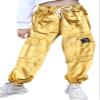 SANGTREE Girls Cargo Pants,Elastic Waist Drawstring Loose Tapered Multi Pockets Cargo Jogger Pants for Girl,Gold,7-8 Years=Tag 140 view 1