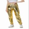 SANGTREE Girls Cargo Pants,Elastic Waist Drawstring Loose Tapered Multi Pockets Cargo Jogger Pants for Girl,Gold,7-8 Years=Tag 140 view 2