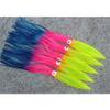 LOT of 10 15" Shell Bulb Squid 4 Spreader Bars Daisy Chains - Rainbow view 1