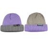 Croogo Knit Beanie Hats for Men Winter Warm Reversible Beanies Unisex Slouchy Chunky Crochet Cable Skull Cap,Purple/Gray-KH35 view 4