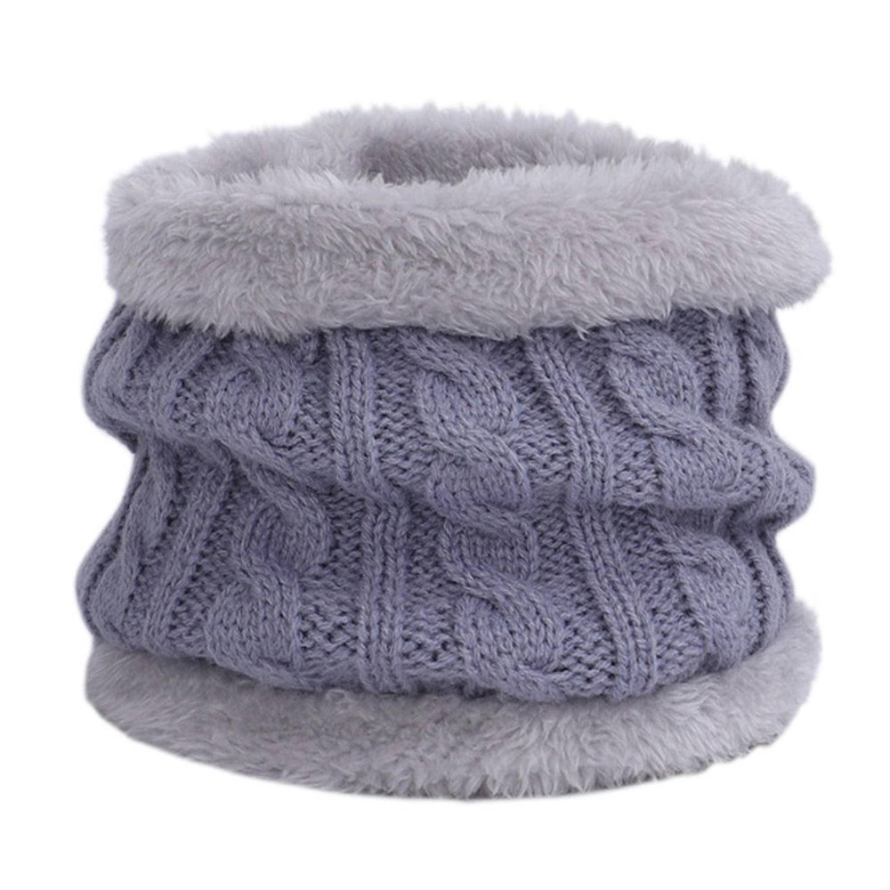 NC Warm Beanies Hat for Girl Ring Scarf Pompoms Winter Hats Knitted Caps Scarf 2 Pieces Fashion Winter Hat Scarf Set for Child