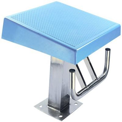 CNZXCO Non-Slip Diving Boards with Stainless Steel Base, Pool One Step Diving Starting Block and Swimming Competition Jumping Platform, Blue 19.7inch (Size : 19.7inch)