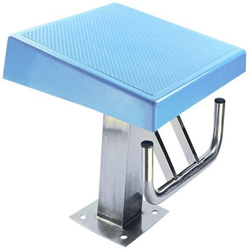 CNZXCO Non-Slip Diving Boards with Stainless Steel Base, Pool One Step Diving Starting Block and Swimming Competition Jumping Platform, Blue 19.7inch (Size : 19.7inch)