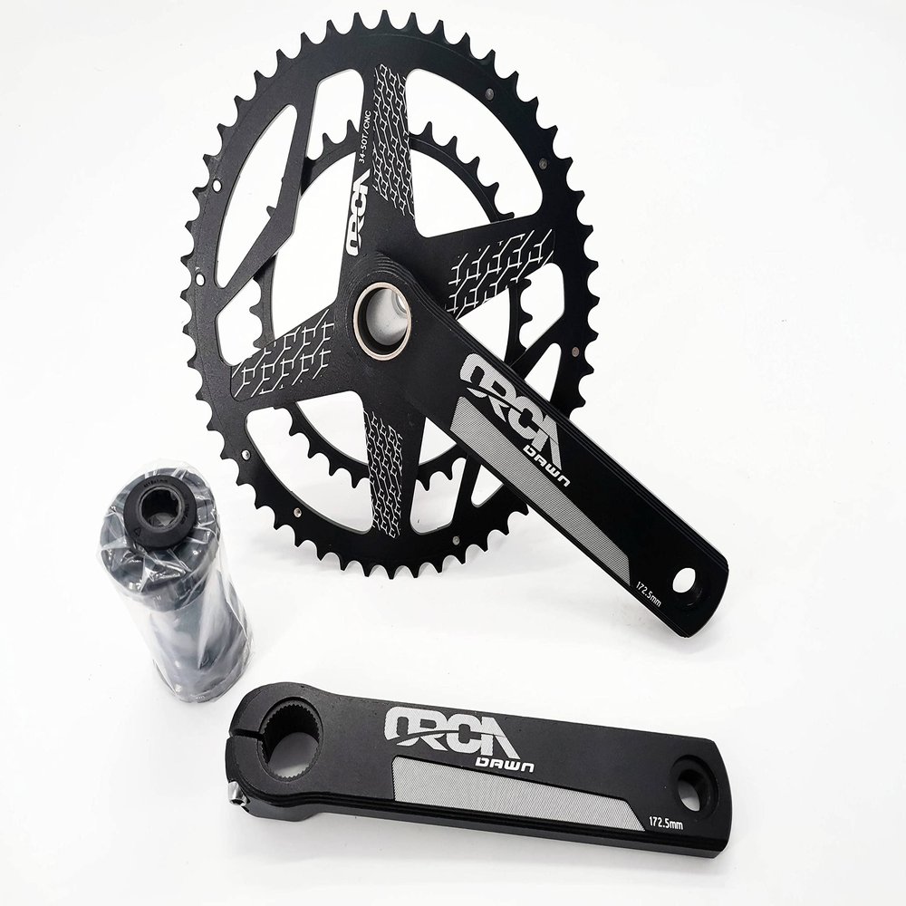 Bicycle crankset 2 x 10/11/12 Speed Road Chainset Chain Wheel Crank Protector, 50/34T, 172.5mm Cranksets Bicycle Parts