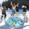 Grafken Snow Tube Sleds, Kid Sled, PVC Cold-Resistant and Wear-Resistant Material, Inflatable Snowboard, Round Ski Ring, Winter Christmas Sled view 3