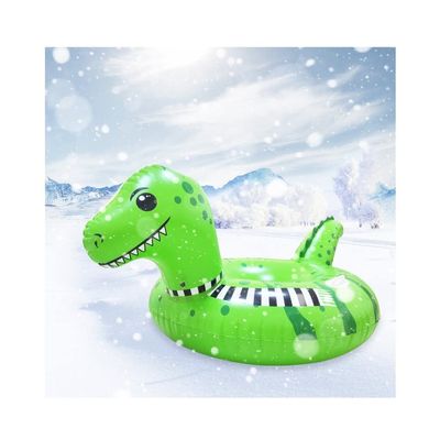 Grafken Snow Tube Sleds, Kid Sled, PVC Inflatable Dinosaur Ski Sled Snow Toy Snowboard Sled