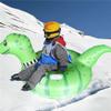 Grafken Snow Tube Sleds, Kid Sled, PVC Inflatable Dinosaur Ski Sled Snow Toy Snowboard Sled view 2