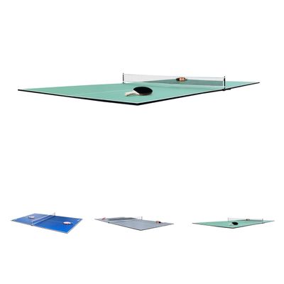 RACK Virgo Table Tennis Conversion Top for Billiard/Pool Table (Green)  Full-Size 4-Piece Folding Ping Pong Table, Pool Table Tennis Top, Foldable Table Tennis Table