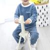 Aislor Toddler Kids Boys Girls Velvet Cute Ear Hoodie Hooded Tracksuit Sweatshirt Pullover Top with Sweatpants Outfit Blue 1 7-8 Years view 3