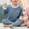 Aislor Toddler Kids Boys Girls Velvet Cute Ear Hoodie Hooded Tracksuit Sweatshirt Pullover Top with Sweatpants Outfit Blue 1 7-8 Years view 4