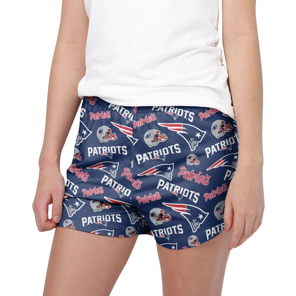 FOCO New England Patriots NFL Womens Gameday Ready Lounge Shorts