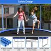 Giantex Trampoline, 10Ft ASTM Certified Approved Recreational Trampolines with Enclosure Net, Outdoor Large Trampoline for Adults Kids view 4