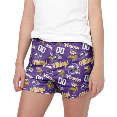FOCO Minnesota Vikings NFL Womens Gameday Ready Lounge Shorts