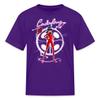 Spreadshirt Miraculous Merchandise Ladybug Slogan Pose with Tikki Kid's T-Shirt, S, Purple view 1