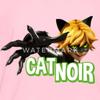 Spreadshirt Miraculous Merchandise Cat Noir Adrien Pose Kid's T-Shirt, XL, Pink view 2