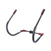 Ultrasport 3 in 1 Abdominal trainer, foldable ab trainer for crunches, push ups and deep squats, padded head rest and handles, adjustable in size, abdominal trainer, Black/Red view 1