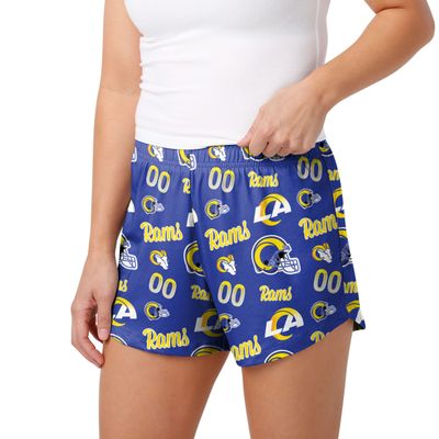 FOCO Los Angeles Rams NFL Womens Gameday Ready Lounge Shorts