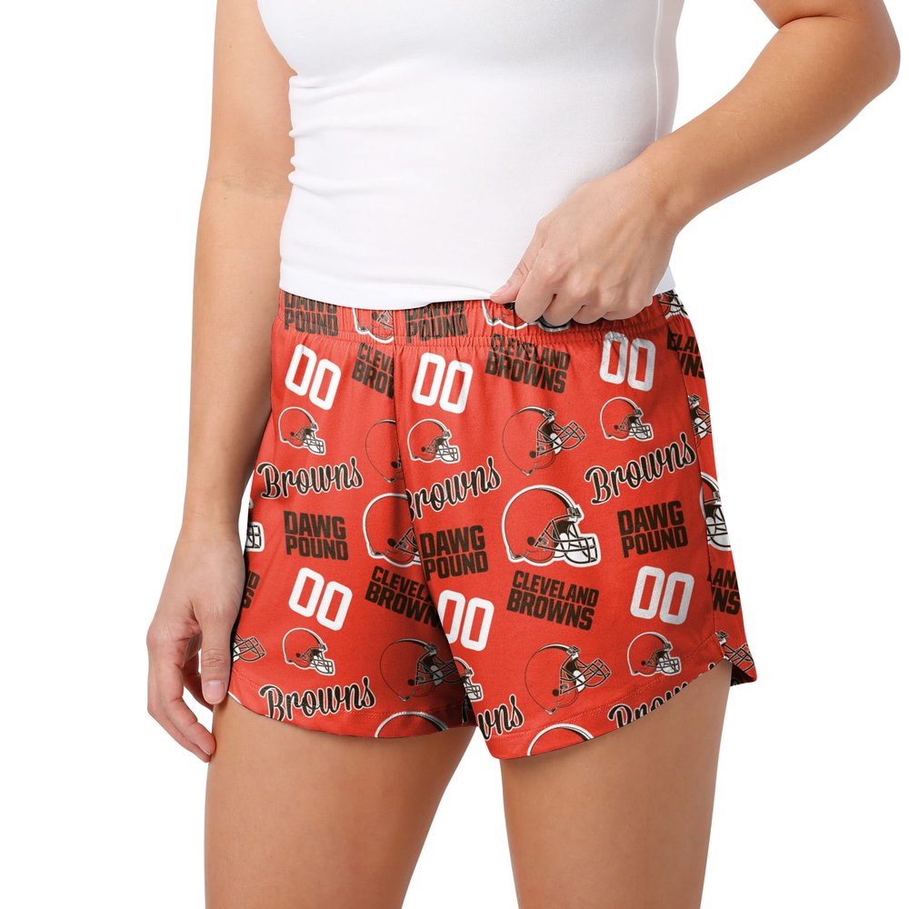 FOCO Cleveland Browns NFL Womens Gameday Ready Lounge Shorts