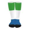 Sierra Leone Flag Sports Crew Socks Fashion Colorful Casual Dress Socks for Men Women view 1