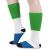 Sierra Leone Flag Sports Crew Socks Fashion Colorful Casual Dress Socks for Men Women view 4