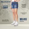 WallFlower Shorts for Women Luscious Curvy Denim 3-Inch Mid-Rise Short- Camille Shorty, 15 view 4
