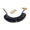 ZCTCL Universal Remote Coil Hose Paintball CO2 Filling & Charging Systems with Airsoft Adapter Set for Green Gas Bottle Canisters, Black view 1