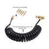 ZCTCL Universal Remote Coil Hose Paintball CO2 Filling & Charging Systems with Airsoft Adapter Set for Green Gas Bottle Canisters, Black view 2