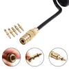 ZCTCL Universal Remote Coil Hose Paintball CO2 Filling & Charging Systems with Airsoft Adapter Set for Green Gas Bottle Canisters, Black view 4