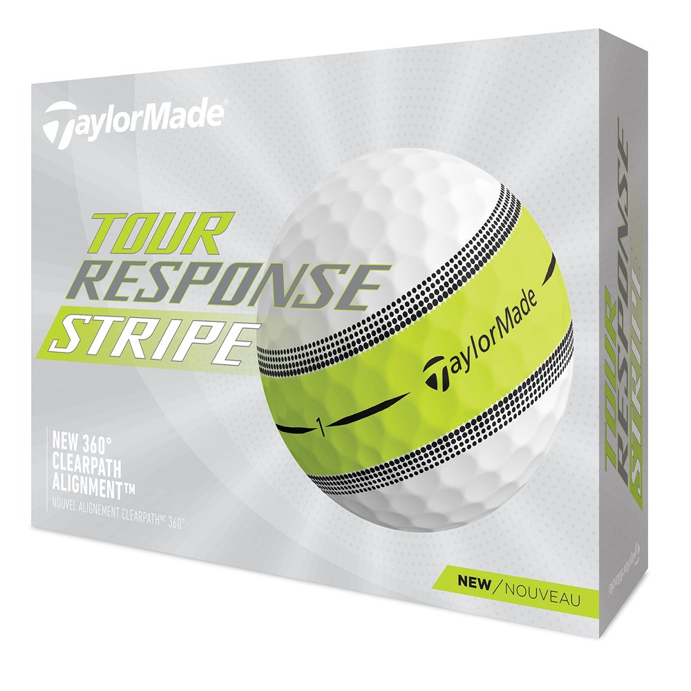 Taylormade Unisex's Tour Response Stripe Golf Ball, One Size