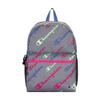 Champion unisex child Youth Backpacks, Grey/Knockout Pink, One Size US view 1