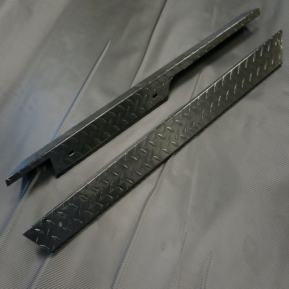 Black Aluminum Diamond Plate Rocker Panel for EZGO TXT Golf Cart 1996-2013