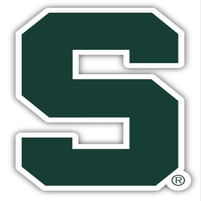 Michigan State Spartans 4 Inch Vinyl Decal Sticker Officially Licensed Collegiate Product