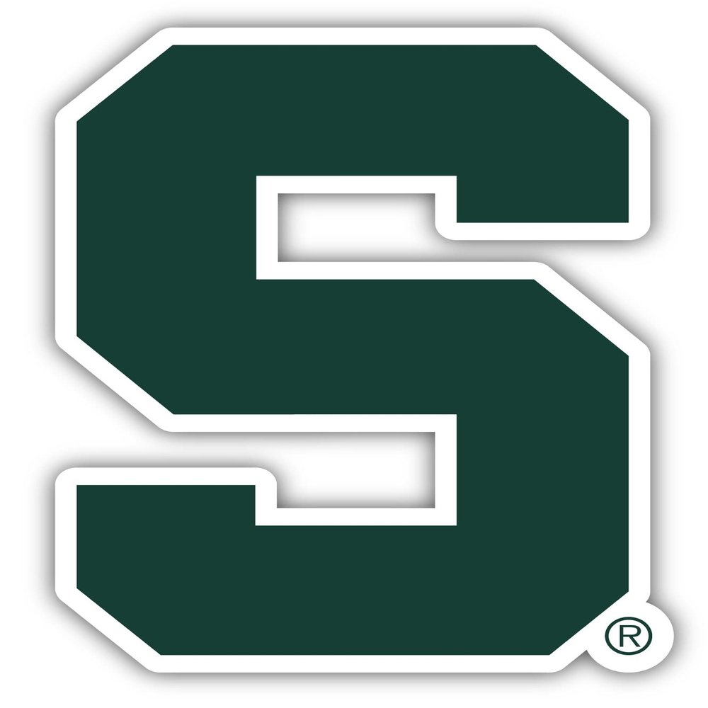 Michigan State Spartans 4 Inch Vinyl Decal Sticker Officially Licensed Collegiate Product