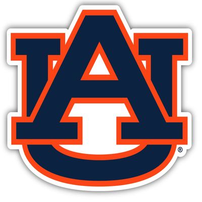 Auburn Tigers 2 Inch Vinyl Decal Sticker Officially Licensed Collegiate Product