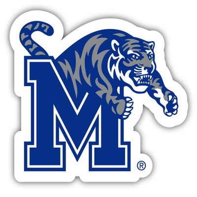 Memphis Tigers 4 Inch Vinyl Decal Sticker Officially Licensed Collegiate Product