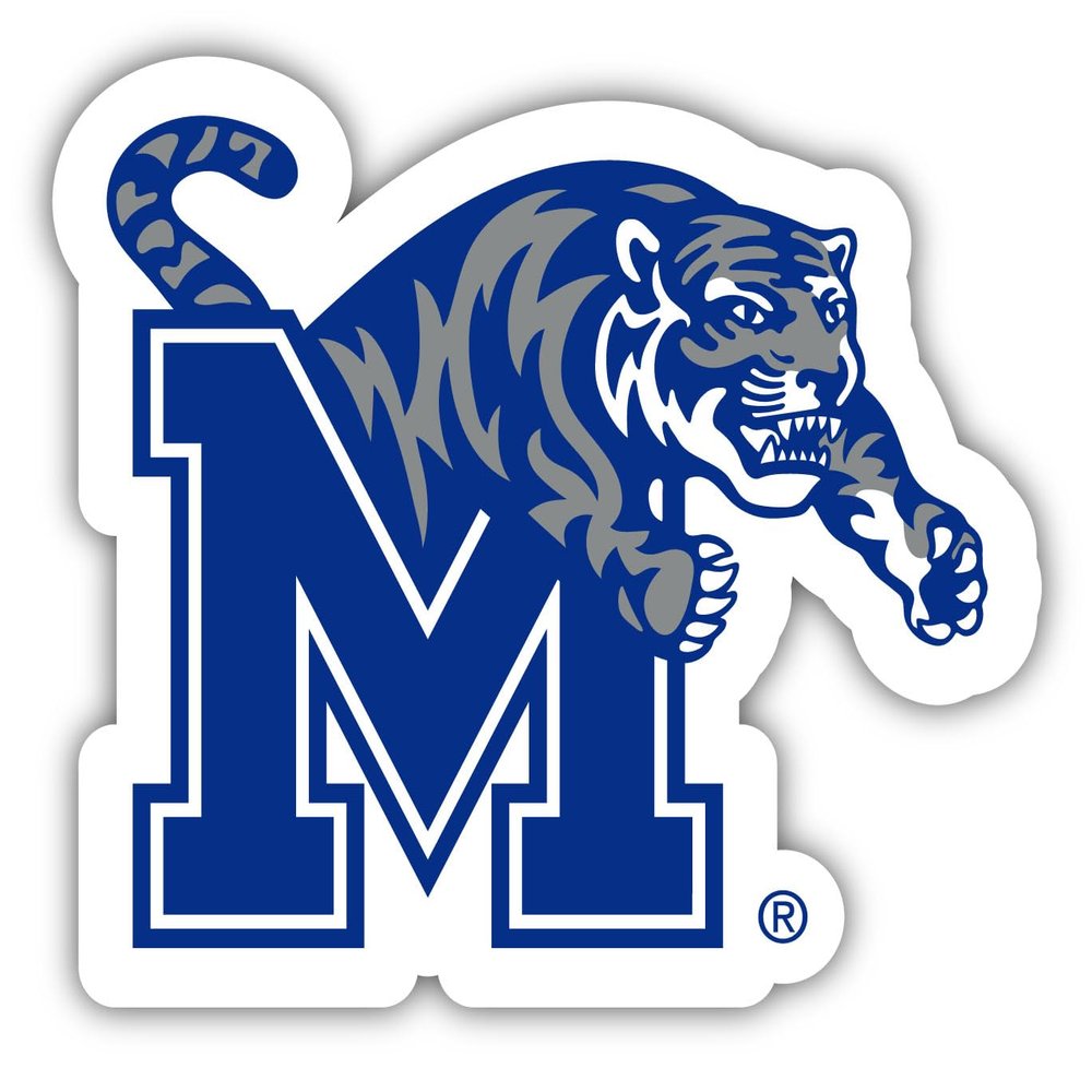 Memphis Tigers 4 Inch Vinyl Decal Sticker Officially Licensed Collegiate Product