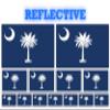 13 Pack South Carolina Flags | (x2) 4x2 inch, (x4) 2x1 inch, (x7) 1x.5 inch flag stickers | Country State Flags Pack Stickers for Cars, Trucks, Laptops, Bikes, Toolboxes, Skateboards, Windows and More view 1
