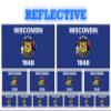 13 Pack Wisconsin Flags | (x2) 4x2 inch, (x4) 2x1 inch, (x7) 1x.5 inch Flag Stickers | Country State Flags Pack Stickers for Cars, Trucks, Laptops, Bikes, Toolboxes, Skateboards, Windows and More view 1