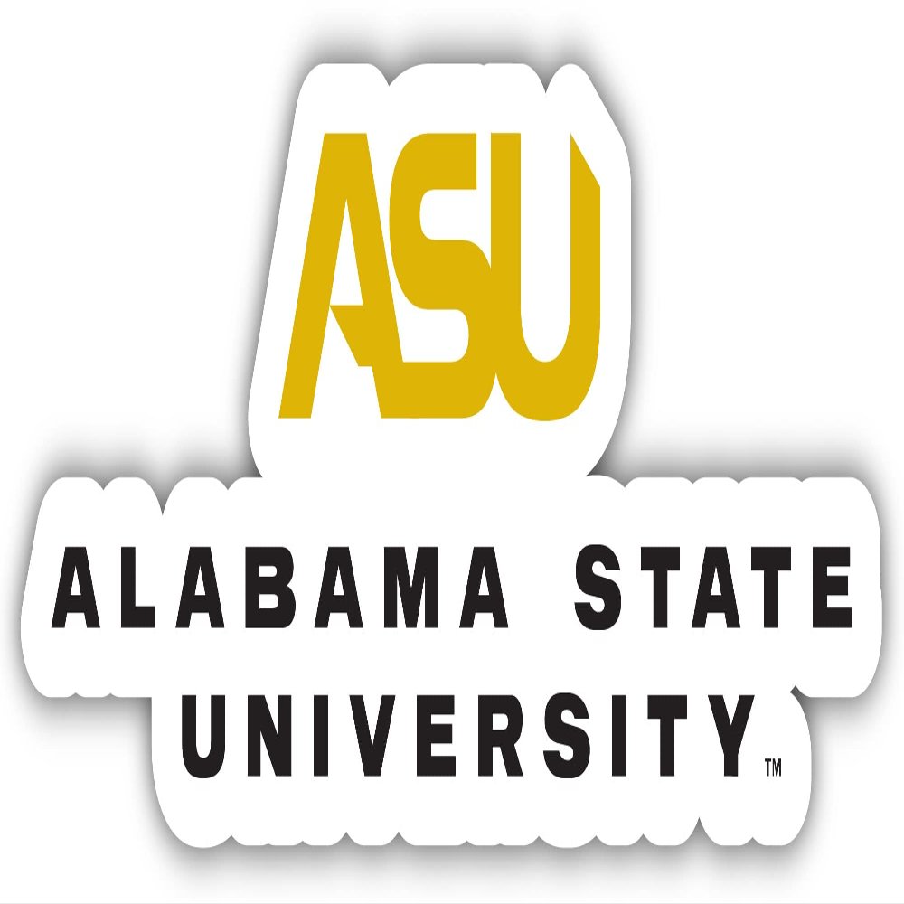 Alabama State University 4 Inch Vinyl Decal Sticker Officially Licensed Collegiate Product