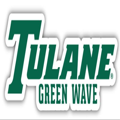 Tulane University Green Wave 12 Inch Vinyl Decal Sticker Officially Licensed Collegiate Product