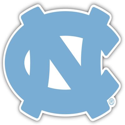 UNC Tar Heels 2 Inch Vinyl Decal Sticker Officially Licensed Collegiate Product