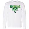 AL1346 - Michigan State Spartans Tie Dye Type Long Sleeve T Shirt - Medium - White view 1