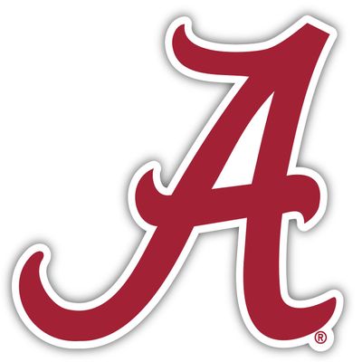 Alabama Crimson Tide 2 Inch Vinyl Decal Sticker Officially Licensed Collegiate Product