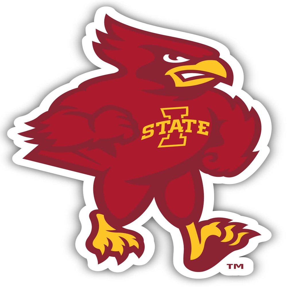 Iowa State Cyclones 6 Inch Vinyl Decal Sticker Officially Licensed Collegiate Product