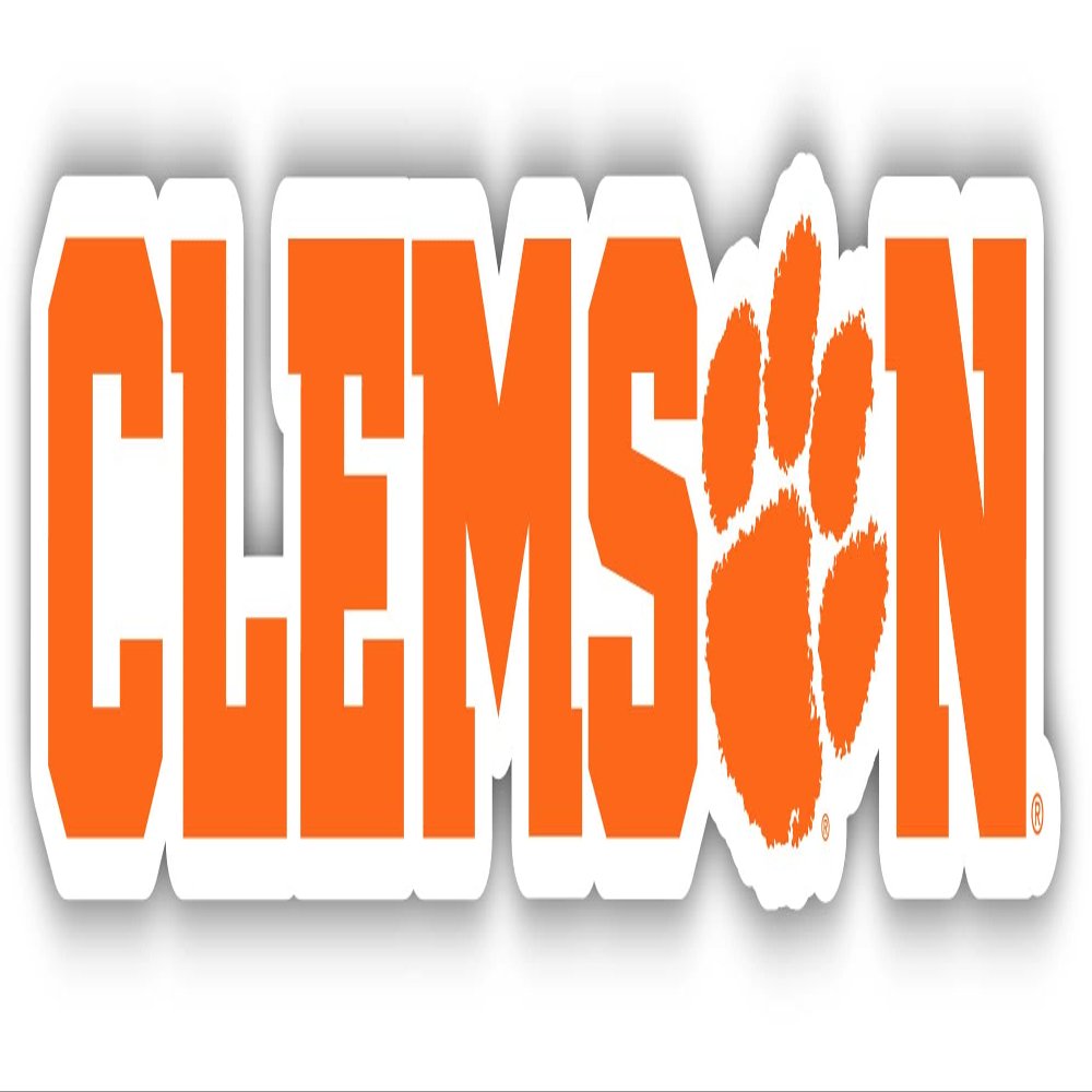 Clemson Tigers 2 Inch Vinyl Decal Sticker Officially Licensed Collegiate Product