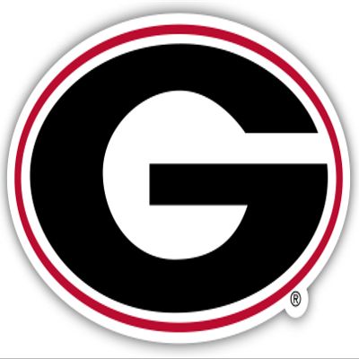 Georgia Bulldogs 2 Inch Vinyl Decal Sticker Officially Licensed Collegiate Product