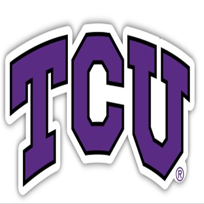 TCU Horned Frogs 2 Inch Vinyl Decal Sticker Officially Licensed Collegiate Product