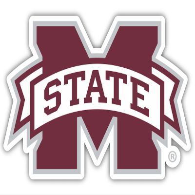 Mississippi State Bulldogs 4 Inch Vinyl Decal Sticker Officially Licensed Collegiate Product