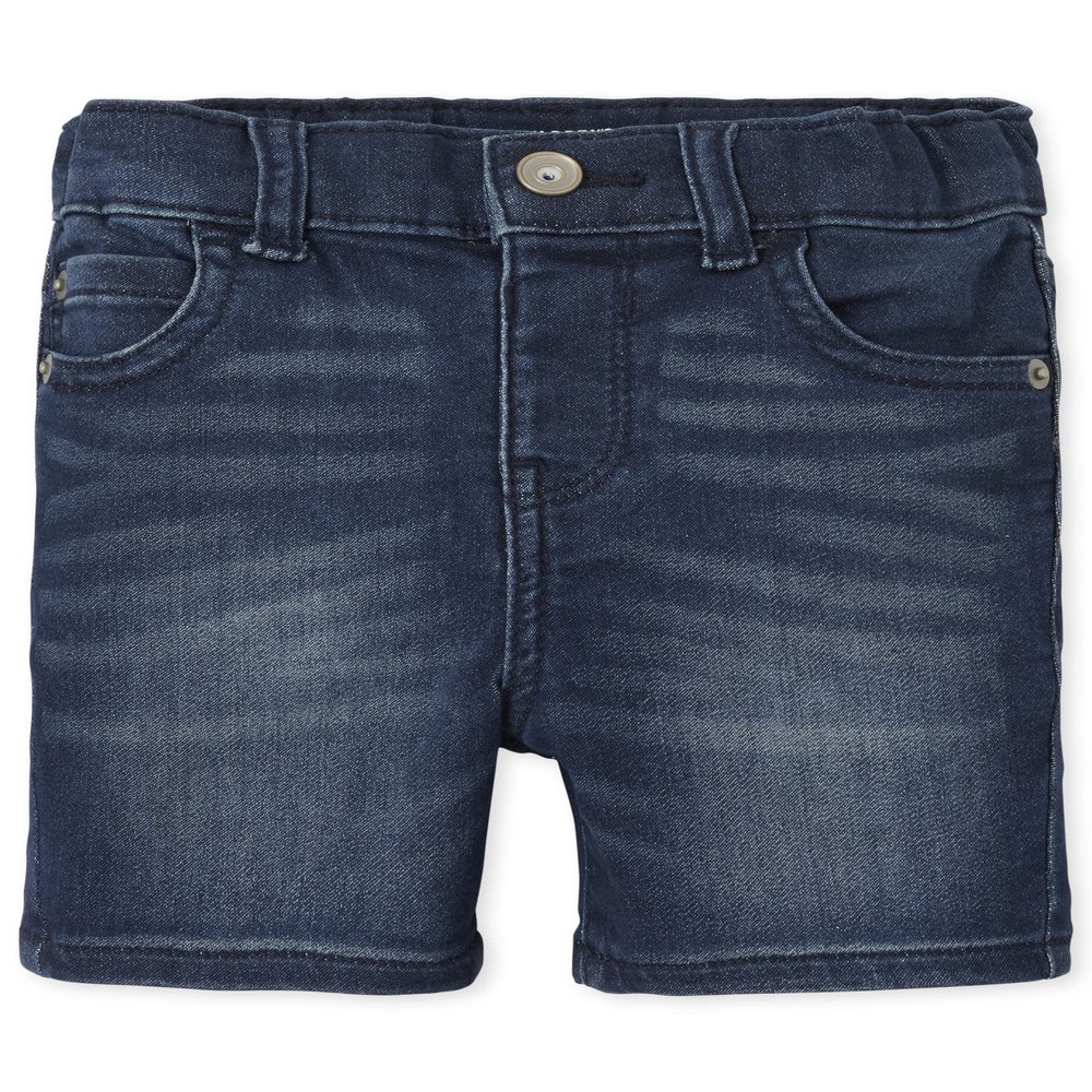 The Children's Place Baby Boys' 5 Pack and Toddler Denim 5-Pocket Shorts, Wexler Wash, 18-24 Months